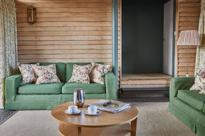 The sitting room at East Barn, Norfolk