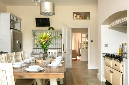 The kitchen at The Victorian Manor, Dorset