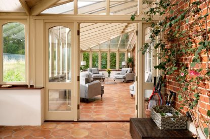 The garden room at The Victorian Manor, Dorset