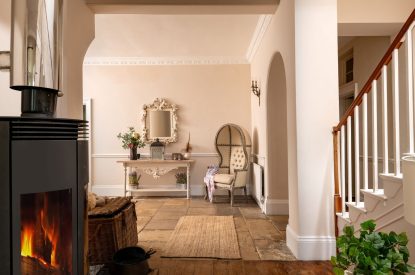 The entrabce hall at The Victorian Manor, Dorset