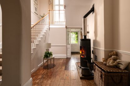 The entrance hall at The Victorian Manor, Dorset