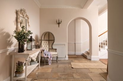 The entrance hall at The Victorian Manor, Dorset