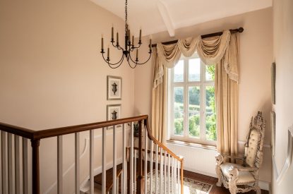 The upstairs landing at The Victorian Manor, Dorset