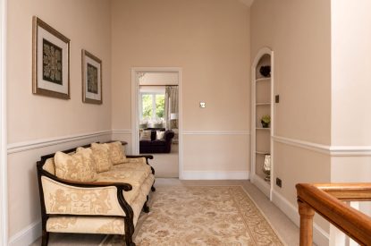 The upstairs landing at The Victorian Manor, Dorset