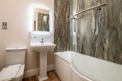 A bathroom at The Victorian Manor, Dorset