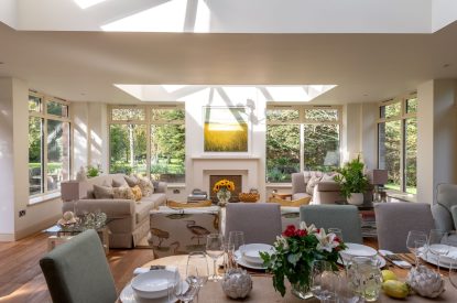 The living space at Douglas Retreat, Edinburgh