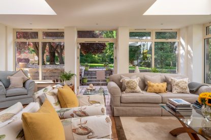 The living space at Douglas Retreat, Edinburgh