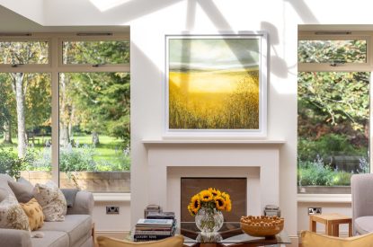 The living room at Douglas Retreat, Edinburgh