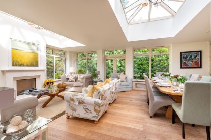 The living space at Douglas Retreat, Edinburgh