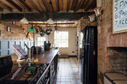 The kitchen at Sutton Farmhouse, Leicestershire