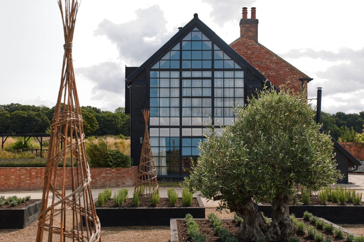 The garden at Sutton Farmhouse, Leicestershire