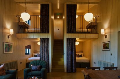 The sleeping pods at Pandora's Place, Leicestershire