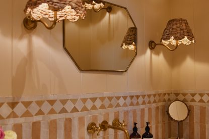 The shower room at Pandora's Place, Leicestershire