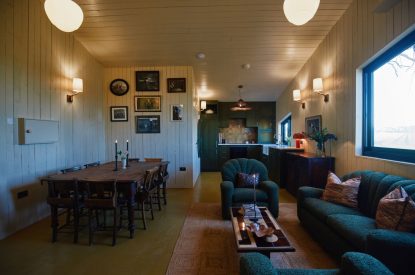 The living space at Pandora's Place, Leicestershire