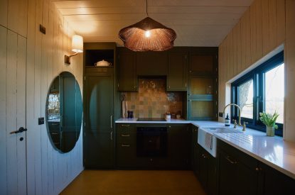 The kitchen at Pandora's Place, Leicestershire
