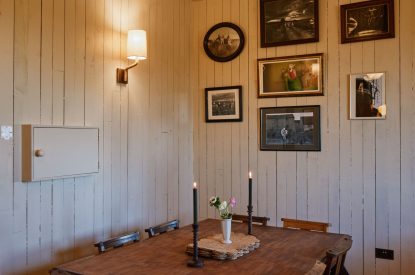 The dining space at Pandora's Place, Leicestershire