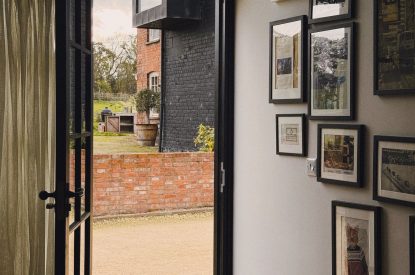 The open plan living area at Poppy's Cabin, Leicestershire