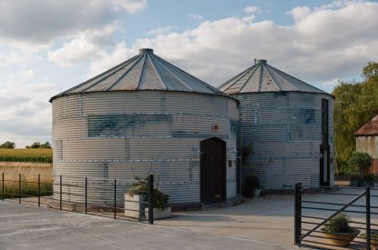 The film house at Poppy's Cabin, Leicestershire