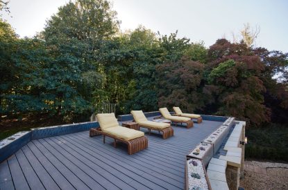 The roof terrace at Casa Vista, Cotswolds