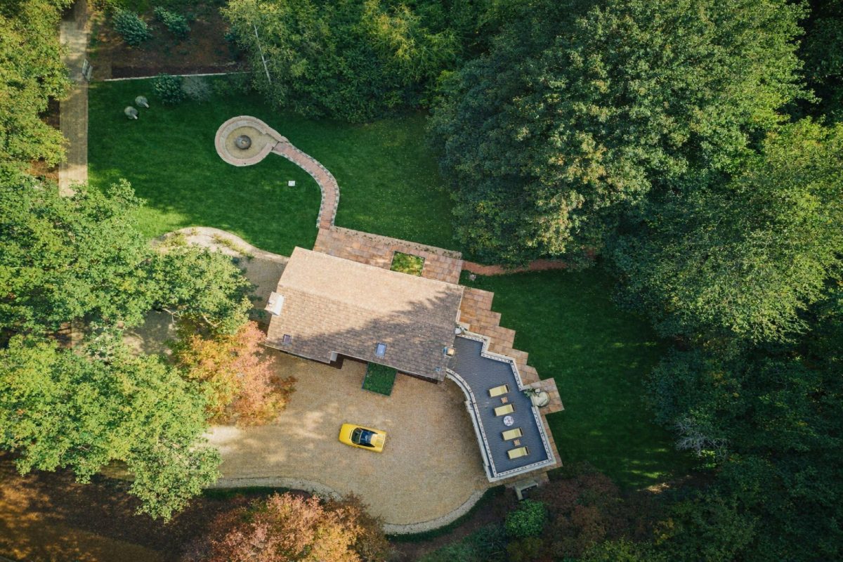 Aerial view of Casa Vista, Cotswolds
