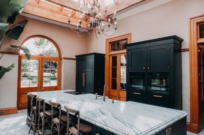 The kitchen at Stoke Hall, Nottinghamshire