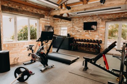 The Peleton gym at Stoke Hall, Nottinghamshire