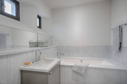 A bathroom at Bracken Grange, Ceredigion