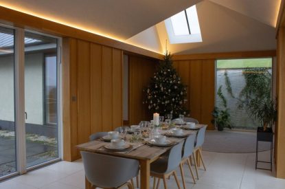 The dining area at Bracken Grange, Ceredigion