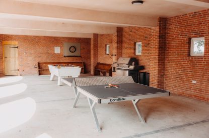 The games room at Stoke Hall, Nottinghamshire