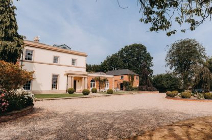 The gravel driveway at Stoke Hall, Nottinghamshire