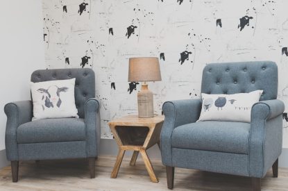 Seating area at Malbank Barn, Cheshire