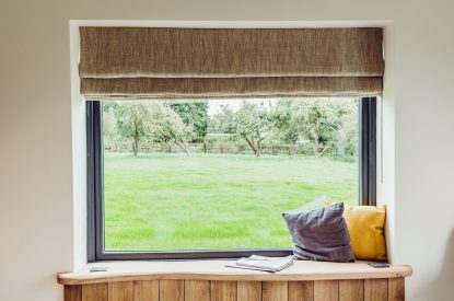 Garden views at Malbank Barn, Cheshire