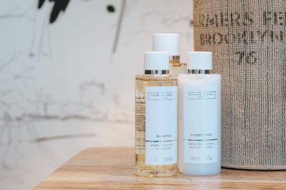 Luxury toiletries at Malbank Barn, Cheshire