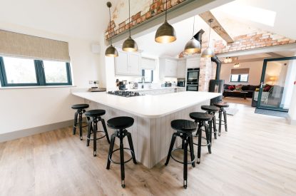 The kitchen at Malbank Barn, Cheshire