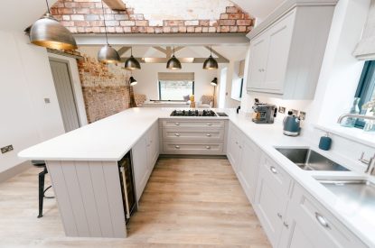 The kitchen at Malbank Barn, Cheshire