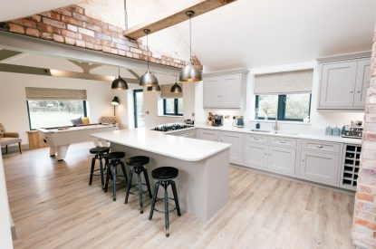 The kitchen at Malbank Barn, Cheshire