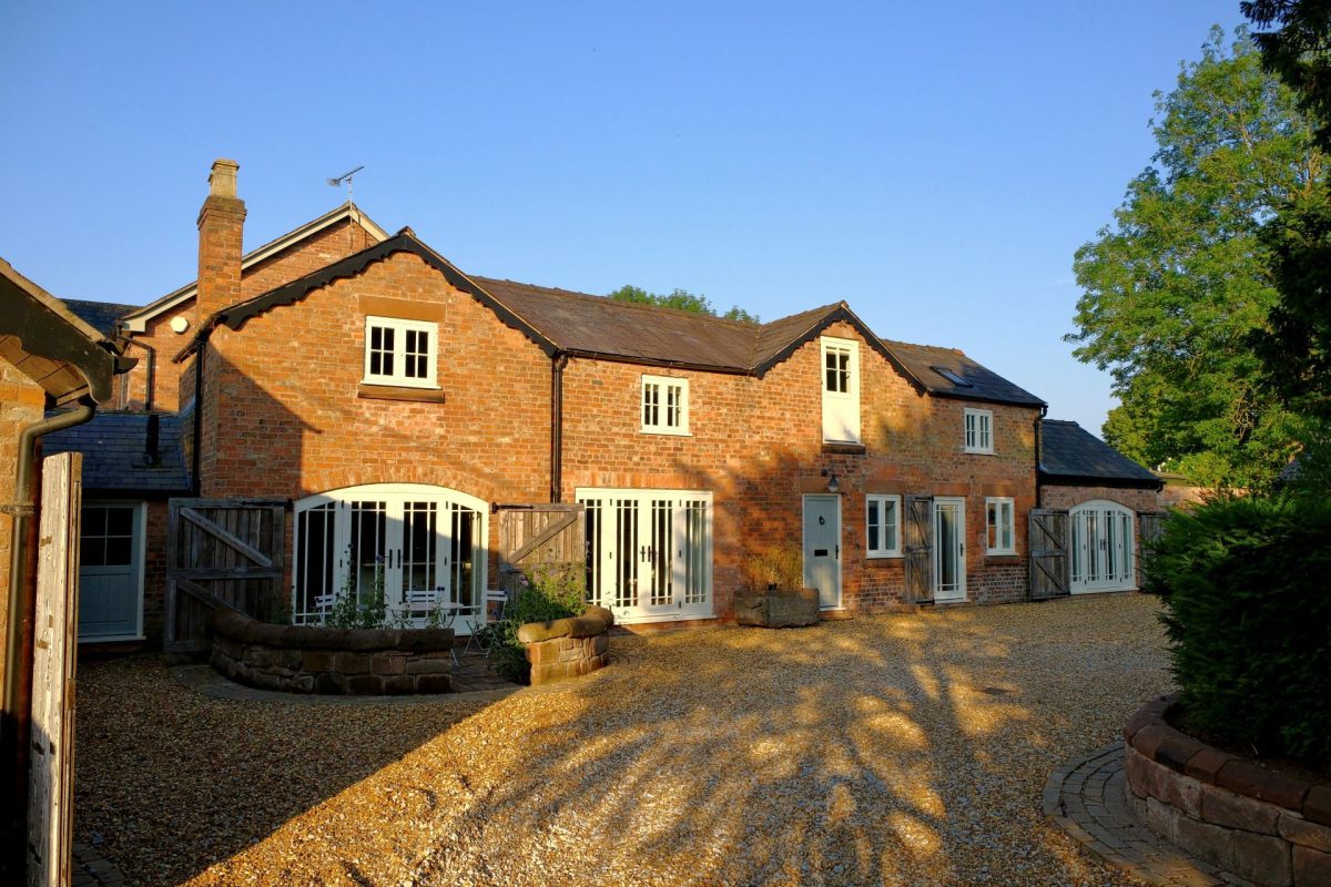 The driveway at Fox Hallow, Cheshire
