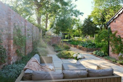 Outdoor seating at Fox Hallow, Cheshire
