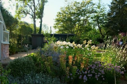 The walled garden at Fox Hallow, Cheshire