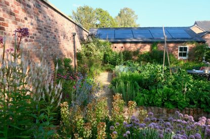 The walled garden at Fox Hallow, Cheshire