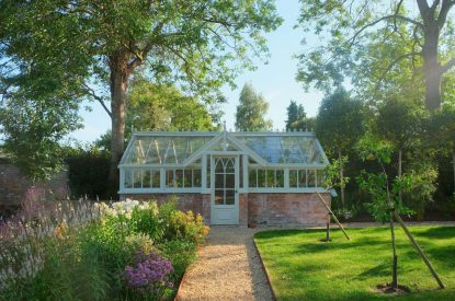 The greenhouse at Fox Hallow, Cheshire