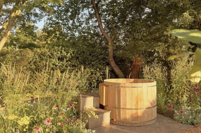 The hot tub at Fox Hallow, Cheshire