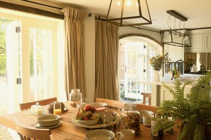 The dining area at Fox Hallow, Cheshire