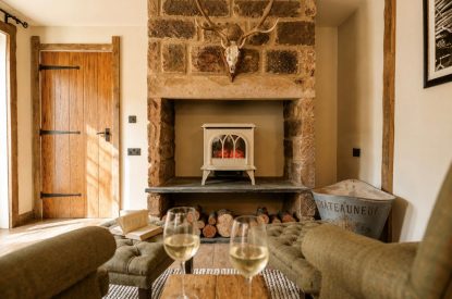 The living room at Fox Hallow, Cheshire