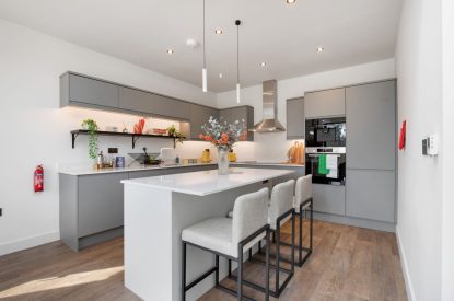 The kitchen at The Wivenhoe Hideaway, Essex