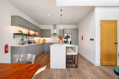 The kitchen at The Wivenhoe Hideaway, Essex