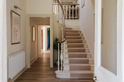 The hallway at Isla Farmhouse, Perthshire