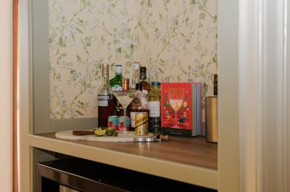 The bar at Isla Farmhouse, Perthshire