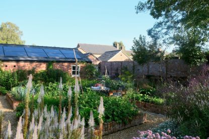 The walled garden at Fox Hallow, Cheshire