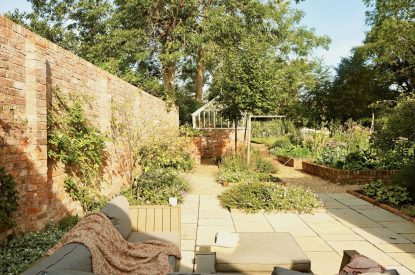 The terrace at Fox Hallow, Cheshire